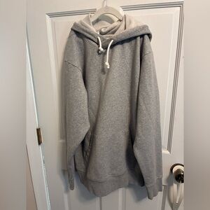 BP fleece hoodie, men’s size S. Gray.,